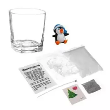 Набор для творчества «Делаем новогоднюю гелевую свечу. Пингвинчик» Уценка