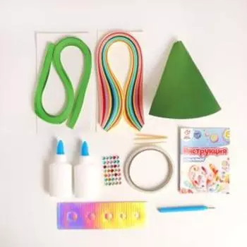 Набор для творчества «Делаем новогоднюю ёлочку в технике квиллинг»