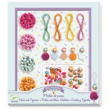 Набор для творчества Djeco «Сделай сам», с бусинами и фигурками