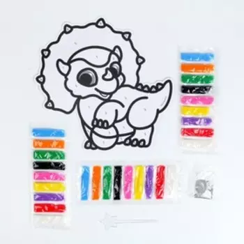 Набор для творчества. Фреска фигурная «Динозаврик»