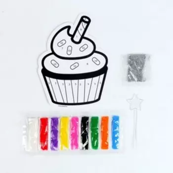 Набор для творчества. Фреска фигурная «Капкейк»