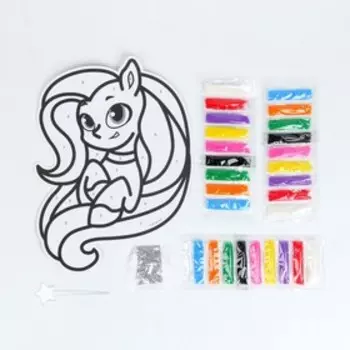 Набор для творчества. Фреска фигурная «Милая пони»