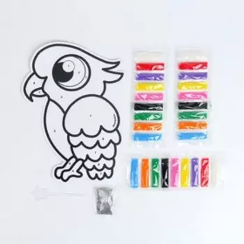 Набор для творчества. Фреска фигурная «Попугай»