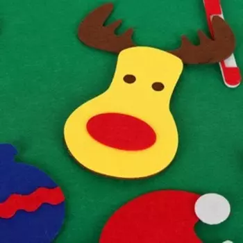 Игра из фетра «Ёлочка», украшения на липучках, размер 9570 см