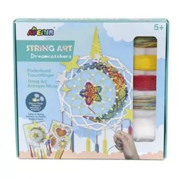 Набор для творчества «Ловец снов» в технике стринг-арт (нитяная графика)