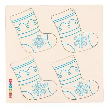 Набор для творчества «Новогодние раскраски. Сапожок»