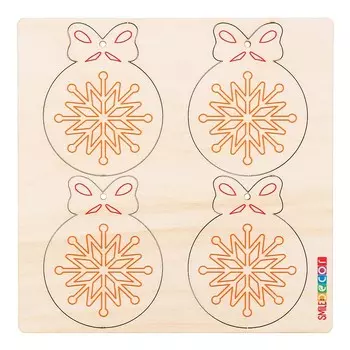 Набор для творчества «Новогодние раскраски. Снежинка»