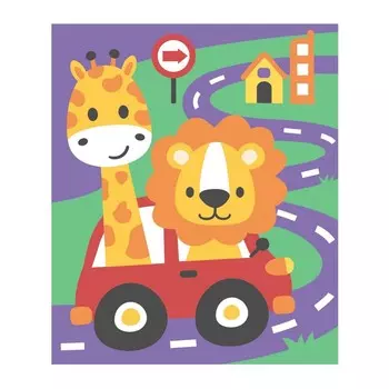 Набор для творчества. Песочная фреска «Весёлое путешествие» 7 цветов