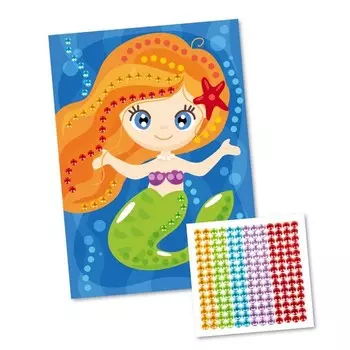 Набор для творчества. Рисунок из страз «Рыжая русалка»