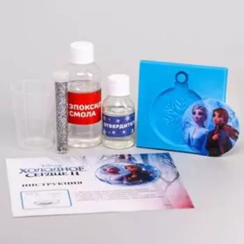 Набор для творчества с эпоксидной смолой "Эльза и Анна", Елочная игрушка, Холодное Сердце 4