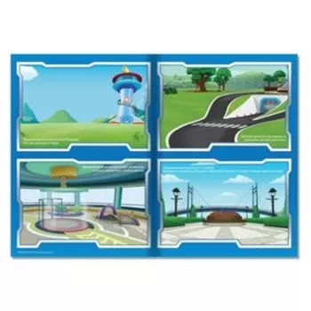 Книжка с наклейками многоразовыми «Щенячий патруль, вперёд!», А4, 45 стикеров