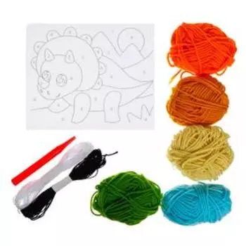 Набор для творчества «Волшебная вышивка», динозаврик