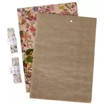 Набор для упаковки, WOODLY, два крафт листа 0,7 х 1 м, моток ленты декоративной 25 мм х 5 м 373087