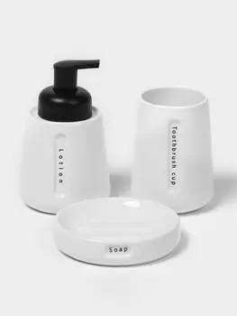 Набор для ванной SAVANNA «Мини», 3 предмета, дозатор для мыла, стакан, мыльница