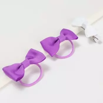 Набор для волос: резинка и заколка белая "Бантик", My Little Pony, 3 шт