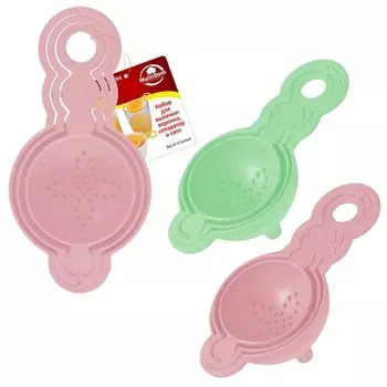 Набор для выпечки Мультидом: воронка, сепаратор и сито, пластик, цвет МИКС