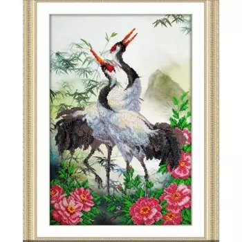 Набор для вышивки бисером «Журавли»