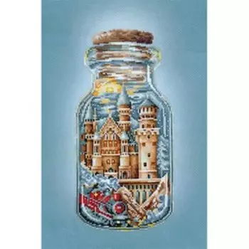 Набор для вышивания крестом «Поезд в сказку», на дизайнерской канве