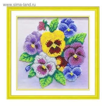 Набор для вышивки бисером «Анютины глазки»