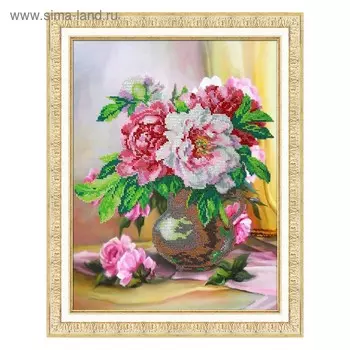 Набор для вышивки бисером «Букет пионов»