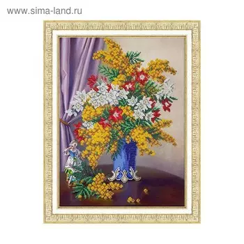 Набор для вышивки бисером «Букет с мимозой»