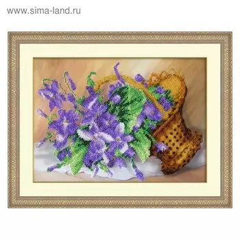 Набор для вышивки бисером «Фиалки»