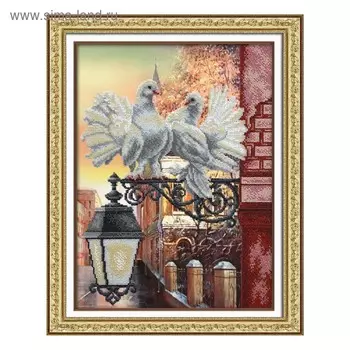 Набор для вышивки бисером «Голубки»