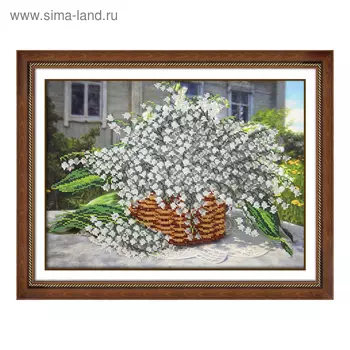 Набор для вышивки бисером «Ландышей лукошко»