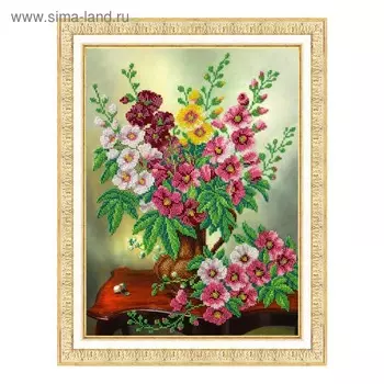 Набор для вышивки бисером «Мальвы»