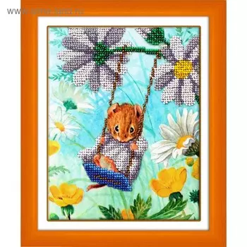 Набор для вышивки бисером «На качельках»