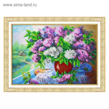 Набор для вышивки бисером «Сирень у окна»