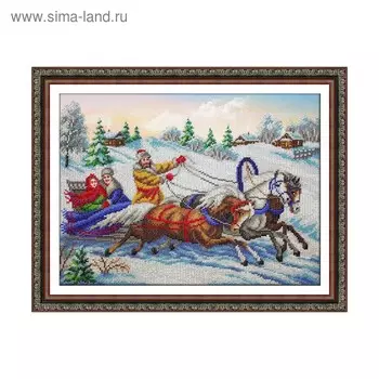 Набор для вышивки бисером «Тройка»