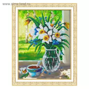 Набор для вышивки бисером «Весенний букет»