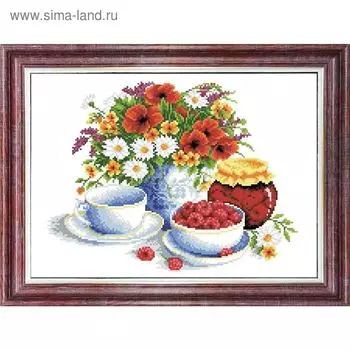 Набор для вышивки крестом на канве с нанесенным рисунком «Летний натюрморт»