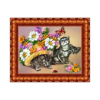 Набор для вышивки лентами «Котята»