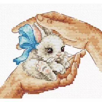 Набор для вышивки счетным крестом «Заботливые руки», 13х11 см