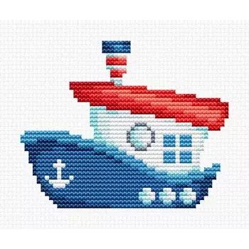 Набор для вышивки счётным крестом «Кораблик»