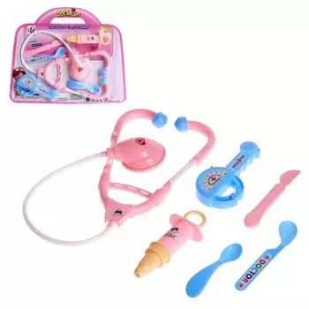 Игровой набор доктора детский «Медсестра», 6 предметов
