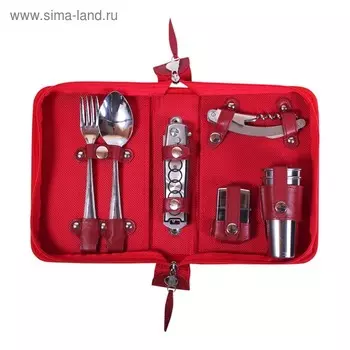 Набор дорожный в сумке из ткани (на 2 персоны)