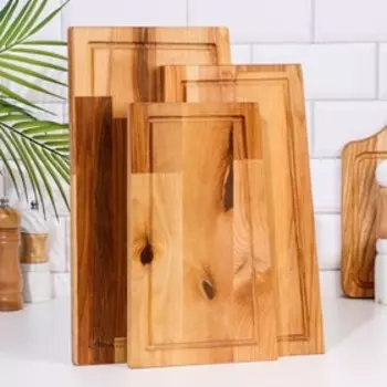 Набор досок разделочных «Парус», в кассете, 38221.8 см, 34201.8 см, 30181.8 см