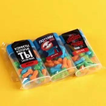 Набор драже «Пофигин», 3 шт х 20 г.