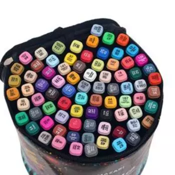 Набор двусторонних маркеров для скетчинга Mazari Fantasia, 80 цветов