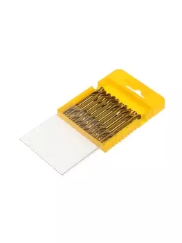 Набор двусторонних сверл по металлу ТУНДРА, HSS-Tin, 5.255 мм, 10 шт.