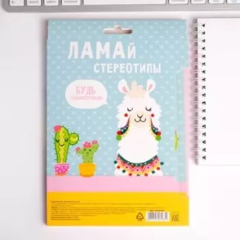 Набор: ежедневник и ручка "ЛАМАЙ стереотипы"