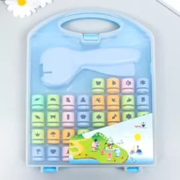 Набор фигурных дыроколов в сундуке (набор 36 шт) с держателем 20х26х4 см МИКС