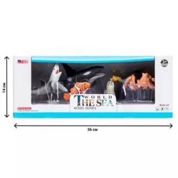 Набор фигурок «Мир морских животных», 6 фигурок