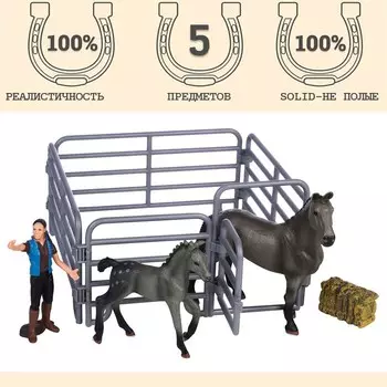 Набор фигурок «Мир лошадей», 5 предметов