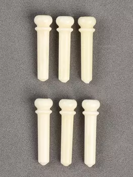 Набор фиксаторов струн Music life, 6 штук, белый, из кости