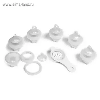 Набор форм для варки яиц, ложка-сепаратор, 7 шт