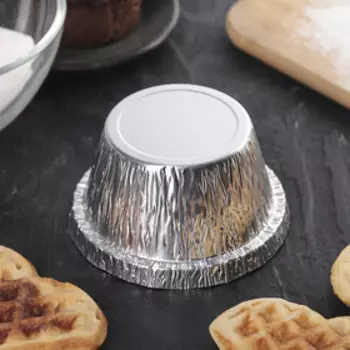 Набор форм из фольги для запекания и выпечки Доляна, 135 мл, d=8,5 см, 6 шт